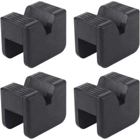 Set di 4 cuscinetti in gomma per cric, cuscinetti di supporto per cric auto, cuscinetti di protezione in gomma per pianale auto, adatti per cric a carrello, robusti e pratici