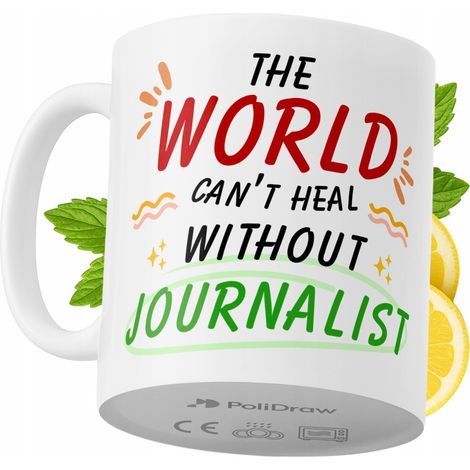Lustige Kaffeetasse für Journalisten mit witzigem Textdesign – ideal für Geburtstage, Namenstage und Feiertage. Hochwertige Tasse für besondere Anlässe im Büro oder Homeoffice. Farbe: Weiß, 330 ml.
