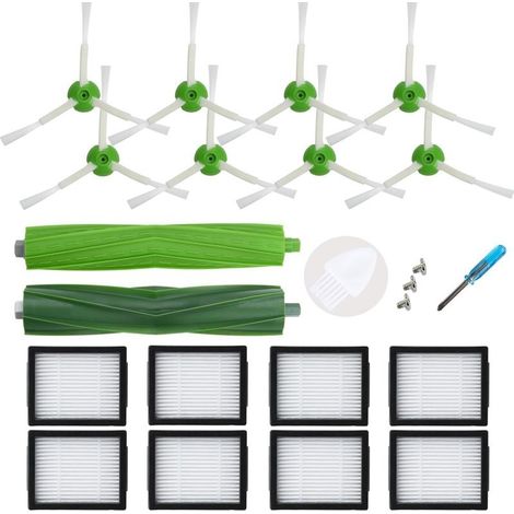 Kit d'accessoires de remplacement compatible avec iRobot Roomba série E E5 E6 i Series i1 i1+ i3 i3+ i4 i4+ i6 i6+ i7 i7+ i8 i8+ j Series j5 j6 j7 j8 Robotics (1/5)