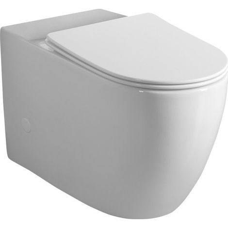 Sapho Infinity - Cuvette combinée WC, évacuation Vario, Rimless, blanc PC105-111