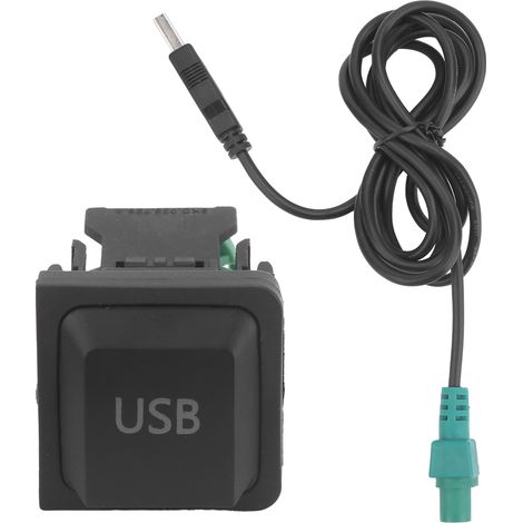 Câble adaptateur USB Audio 150cm avec interrupteur universel pour téléphone/tablette/MP3 radio musique (1/5)
