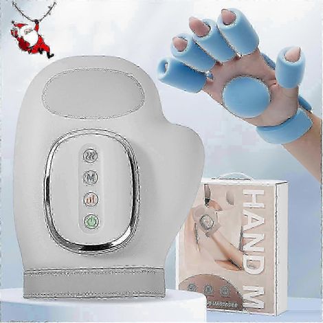 Handmassagegerät mit Wärme und Kompression, bei Arthritis und Karpaltunnelsyndrom, Handgelenkwärmer, Fingermassagegerät, Knetrollen, elektrisches Kabel (1/5)