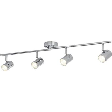 [GEBRAUCHT] B-Ware Searchlight Deckenstrahler Deckenspot LED Rollo Chrom 4-flammig beweglich 3000 K (1/2)