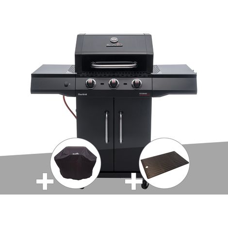 Barbecue à gaz Performance CORE B3 + Housse de protection + Plancha - Char-Broil (1/5)