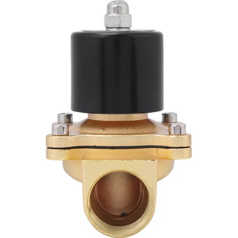 Électrovanne DC12V R1 DN25 en alliage de zinc, normalement fermée, pour eau, air et huile (1/5)