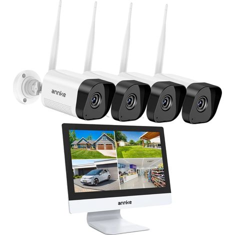 Sistema de cámaras de seguridad, resolución de 5 MP, visión nocturna, con 4 cámaras. (1/2)