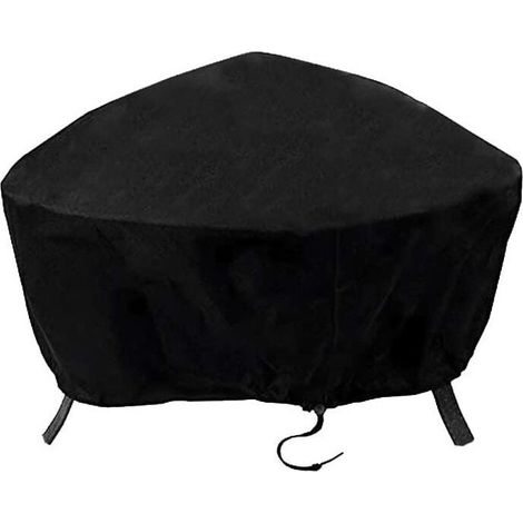 Housse de Protection pour brasero Couverture de Gril Housse Bâche de Protection BBQ Couverture de Foyer Housse pour Foyer D'extérieur avec Cordon de Serrage V7084B (122 x 46cm) (1/5)