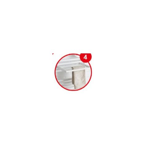 Barre sèche-linge blanc pour sèche-serviettes tubes ronds – Pièce détachée Atlantic – Compatible avec modèles ronds – Qualité certifiée (1/2)