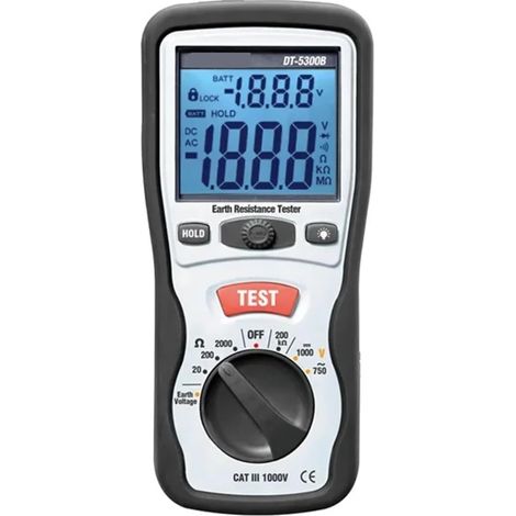 Testeur De Résistance D'isolement Numérique DT-5300B Mégohmmètre Testeur De Résistance De Mise À La Terre Testeur De Courant Et De Tension AC/DC (1/5)
