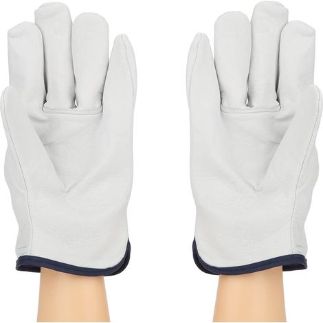 Gants de soudage TIG en peau de mouton grainée ultra-douce et résistante au feu (1/5)