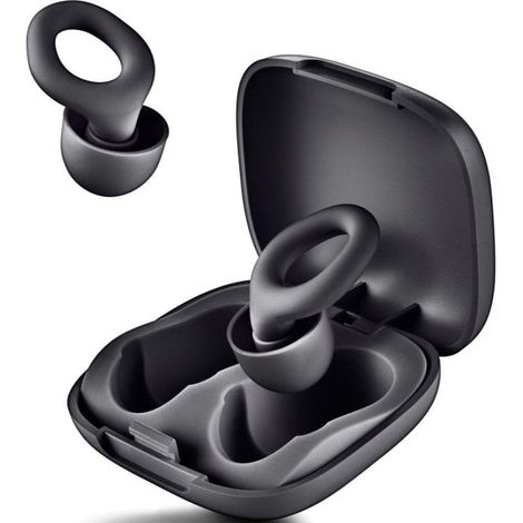 NGS NOON BLACK Tapón para oídos reutilizable Negro