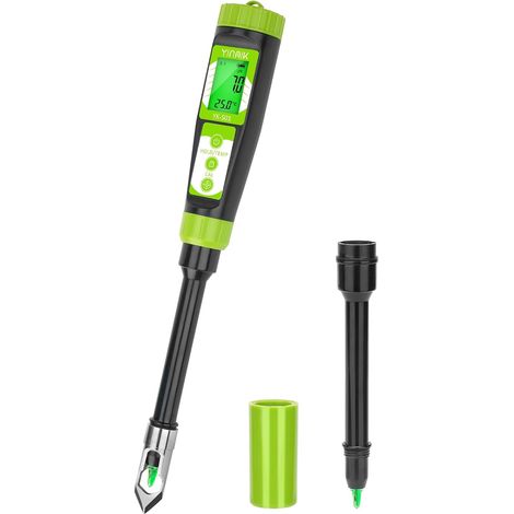 Testeur de pH Numérique du Sol pour Jardiniers, Testeur de pH avec Sonde Supplémentaire pour Terre de Jardin, Mesure du pH de la Solution de Terreau, pH Mètre pour Sol, Hydroponie, Plante (1/5)