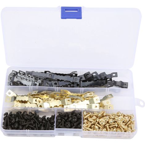 Lot Kit de Suspension pour Cadres avec Double Fixation et 240 Vis (120 Serres Métalliques) - ManoMano (1/5)