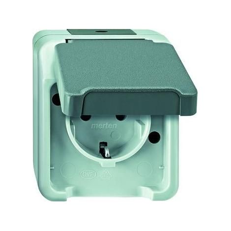 Merten SCHUKO-Steckdose lichtgrau MEG2300-8029 (1/5)