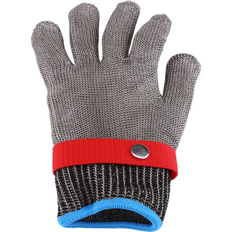 Gant en acier inoxydable SS304 résistant aux coupures, fabriqué en maille d'acier inoxydable - équipement de protection individuelle pour bouchers (1/5)