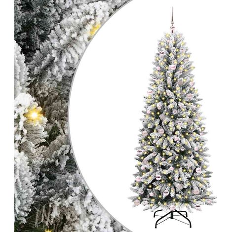 vidaXL Albero di Natale artificiale Bianco 240 cm