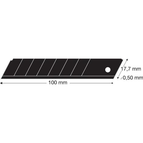 Abbrechklinge black 18mm Pack a 10 Stück LUTZ BLADES