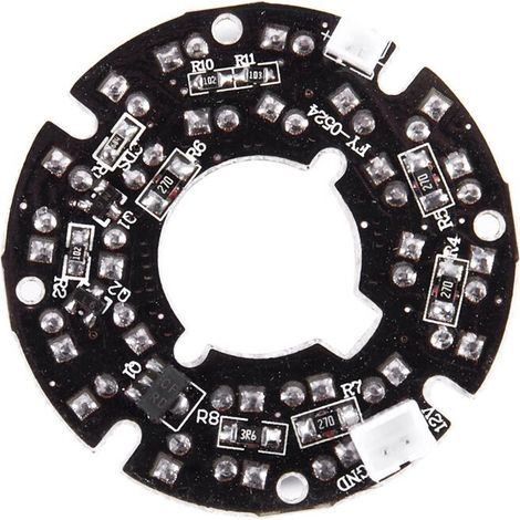 4x CCTV-Kamera 10Mil 90 Grad Rot 5Mm 24 LED IR-Lampe Infrarot-Panel