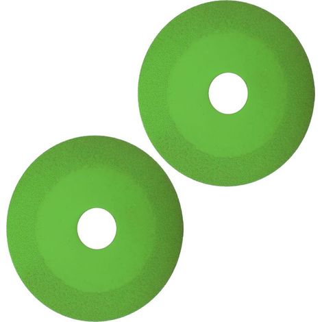 Disque de coupe en verre, 22mm ID 100mm OD 15mm largeur de sable 1mm d'épaisseur, lame de scie diamant pour carrelage cristal bouteille de vin vert 2 pièces (1/5)