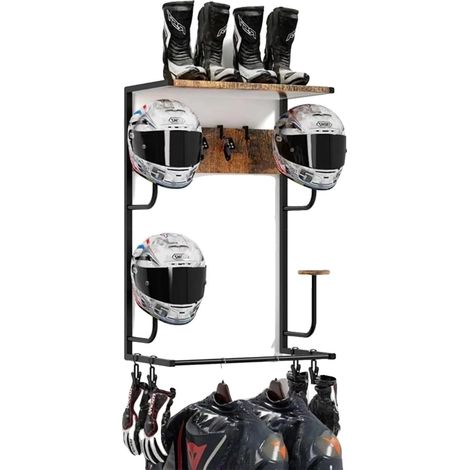 Supporto da parete per cuffie, porta accessori multiuso, facile installazione, nero (1/2)