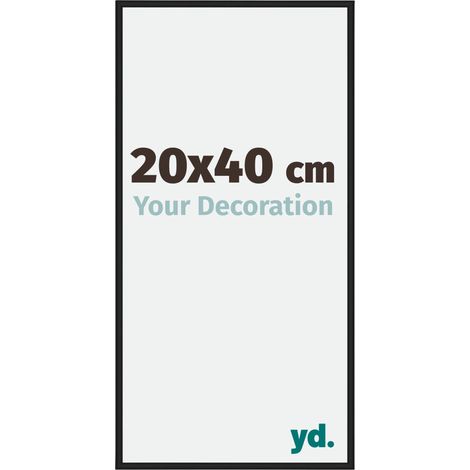 yd. - Cadre photo 20x40 - Noir Brillant - Aluminium - Miami (1/5)