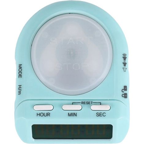 Temporizador de cocina digital con cuenta regresiva de 100 horas para niños, profesores y cocineros, pantalla LCD de 45 pulgadas y bloqueo de seguridad. (1/4)