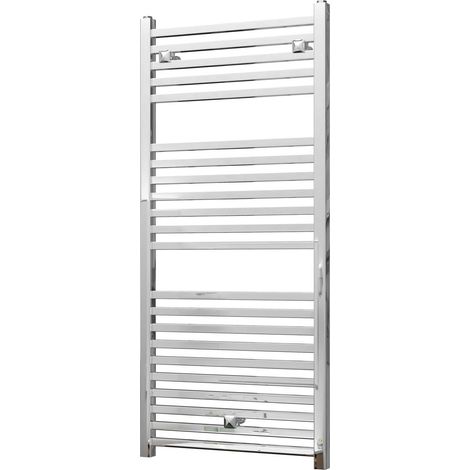 Todi - Chrome Towel Radiator - H1110mm x W500mm - Straight (1/3)