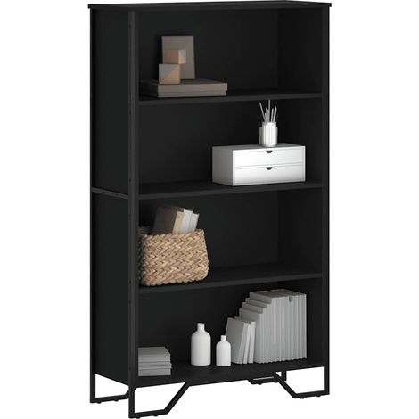 Bücherregal Schwarz 80x31x137,5 cm Holzwerkstoff