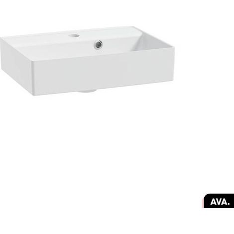 Vasque à encastrer avec siphon OFFERT AVA Blanc 48 × 10 × 31 (1/2)