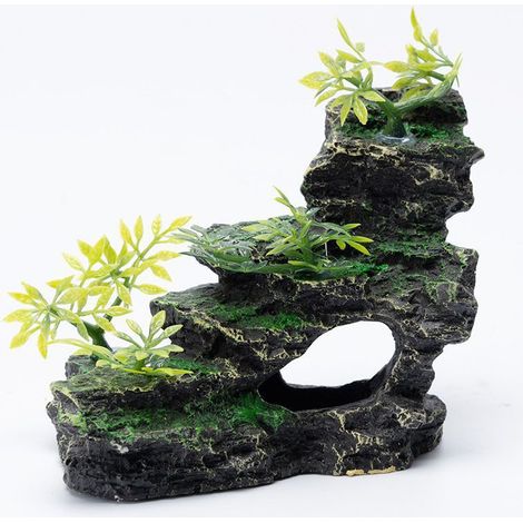 Décorations d'aquarium, aménagement d'aquarium écologique, formations rocheuses, décorations de grottes, décorations artificielles pour aquarium, ornements pour plantes aquatiques (1/5)