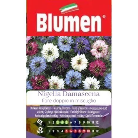 SEMI NIGELLA DAMASCO FIORI SEMENTI BLUMEN