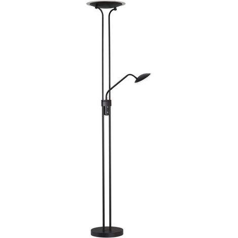 [GEBRAUCHT] Fischer & Honsel Led Stehleuchte Tallri Chwarz 180 Cm 2 Flg Metall Cct Stehlampe B-Ware