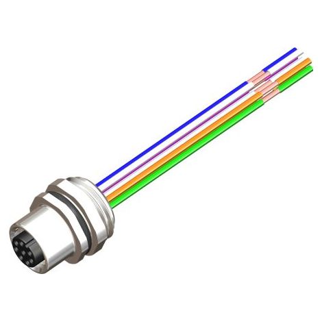 Câble d'actionneur RS PRO 8 conducteurs , M12 Femelle pré-câblé, 500mm ( Prix pour 1 )