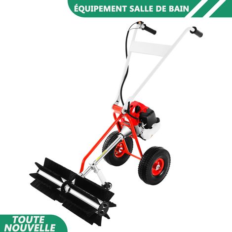 WAOBDLA 1.25kw balayeur main tirer démarrer un seul cylindre refroidi à l'air 2 temps moteur à essence balayeur de pelouse 8500rpm (1/5)