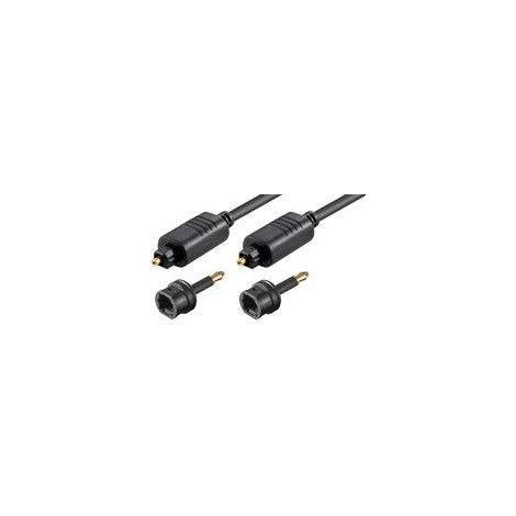 Microconnect TT620BKAD Kabel de audio 2 m TOSLINK Schwarz (1/2)