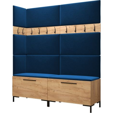 Conjunto para recibidor Nomal V, Manila 26, 196x168x46cm, Tapiz, Aglomerado laminado, Colocada, Montada en la pared (1/5)
