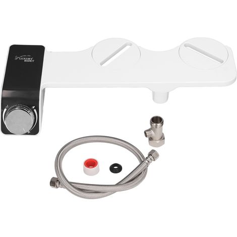 Pommeau de douche WC à jet unique, pression d'eau réglable, plastique, auto-nettoyant, raccord 9/16 pouces Amérique du Nord (1/5)