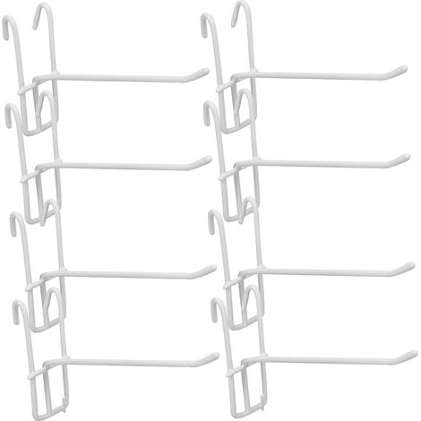 Empêchent les Objets de Tomber en Fer Blanc 10 Crochets Métalliques Design Simple et Moderne pour Panneau Mural à Grille pour Affichage Organisé (1/5)