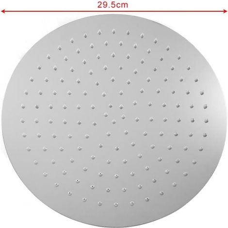 12 Inch Rainfall Shower Head Round Ceiling Shower Head with Anti-Limescale Nozzle 304 Stainless Steel High Pressure Universal Shower Head Easy to Install Thread (30cm) MUMU (1/4)