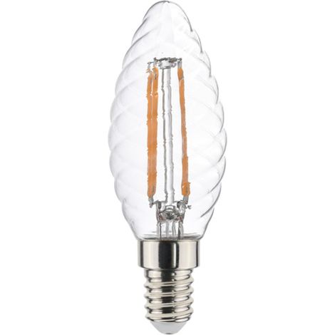 LAMPADA LED FILAMENTO MAURER TORTIGLIONE E14 4,5W 470LM 2700K L.CALDA