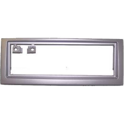 Facade autoradio compatible avec PEUGEOT 407 04-10 1Din - Argent clair