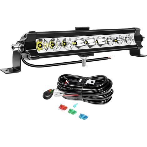 Barra luminosa a LED, alta luminosità, struttura resistente, 1 x 12 pollici 30W, senza fili (1/2)