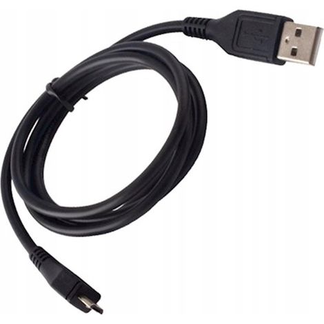 Câble USB - microUSB 0,25 m 1 A, pochette noire