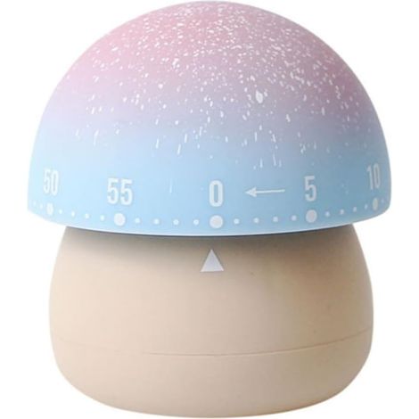 Minuteur Mécanique Alarme Cuisine en Plastique Forme Champignon à (1/5)