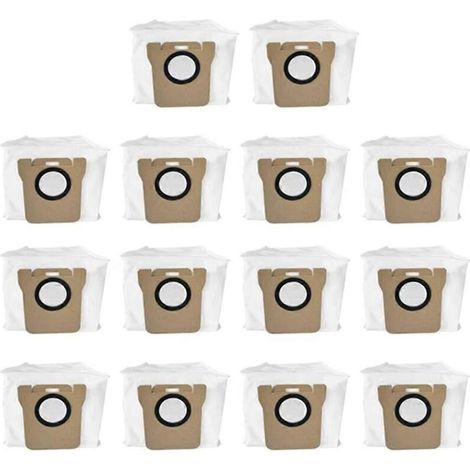 Lot de 14 sacs à poussière de rechange compatibles avec les aspirateurs robots Xiaomi X20+/X20 Plus, spécifications de collecte de poussière haute efficacité. (1/5)