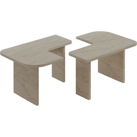 CALICOSY - Lot de 2 tables basses L90 cm - ADEL (1/5)