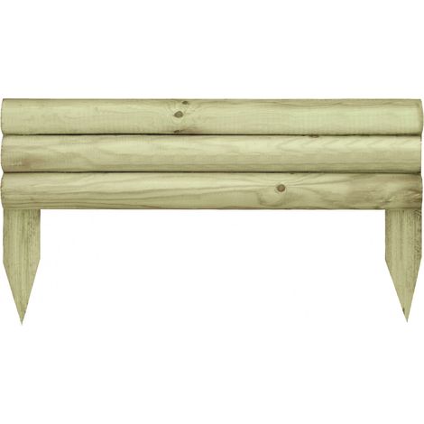 Centrale Brico – Bordure à planter en bois traité autoclave – Dimensions H.30 x L.55 cm – Pour délimiter parterres et allées – Installation rapide