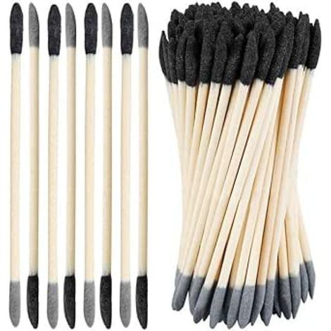 Irovami Tiges abrasives double grain lot 10 – 150/280 mesh, double embout – Idéal pour maquette, bois, plastique, meulage fin (1/5)