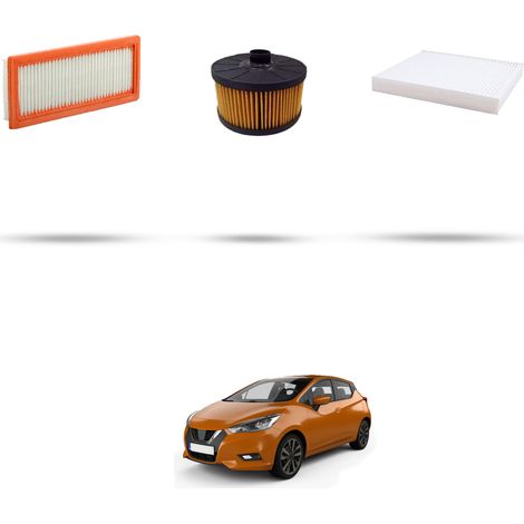 Kit tagliando 3 filtri compatibile con Nissan Micra V (K14F) 1.0 Ig-t 74KW Dal 2018 (1/5)