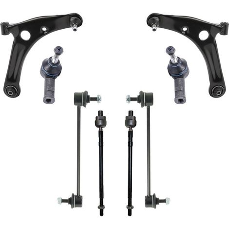 KIT BRACCIO OSCILLANTE 8 PEZZI COMPATIBILE CON SMART FORFOUR (454) 1.5 (454.032) / Kit Sospensione Completo OE/OEM / Bracci Oscillanti + Testine Sterzo / Sostituzione Diretta OEM